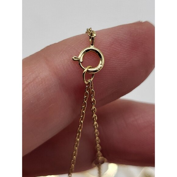 JENNIFER MILLER TRIPLE LAYER NECKLACE Gold Plated 925 Sterling Silver Pave *FLAW - Picture 7 of 12